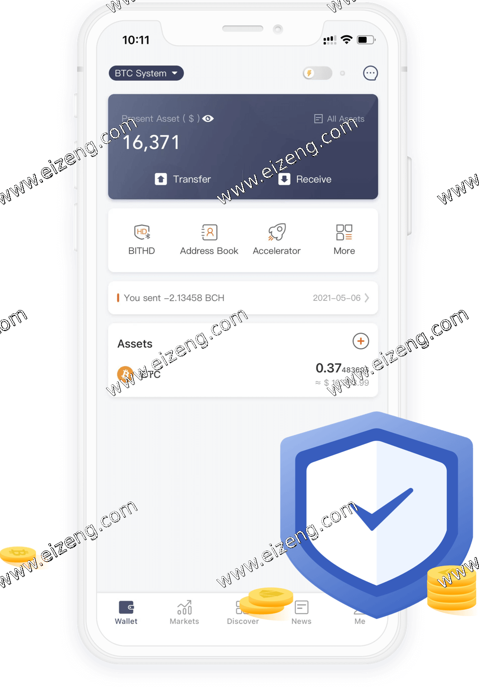 波比钱包 App · 资产管理与安全防护